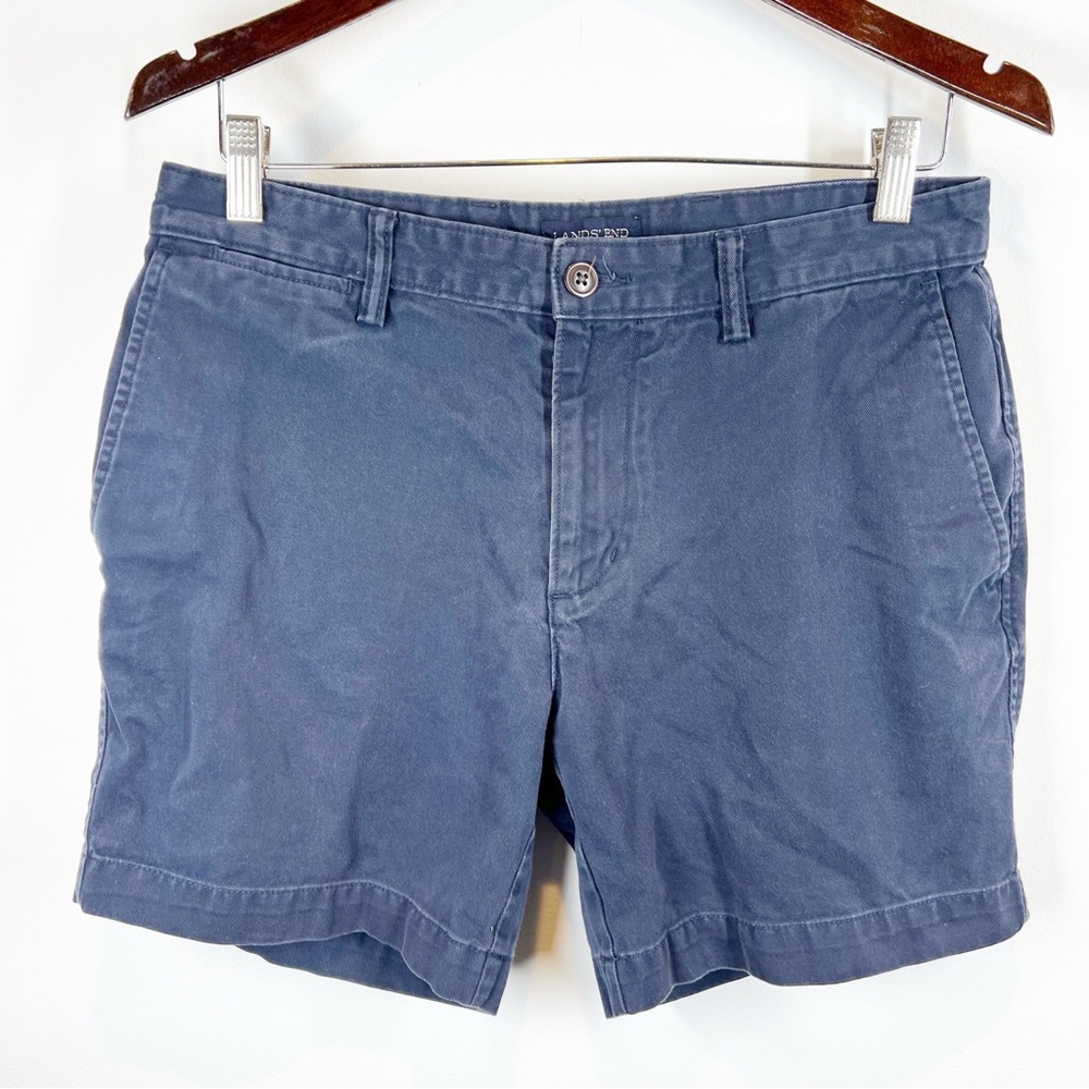 Land’s End Navy Flat Front Shorts